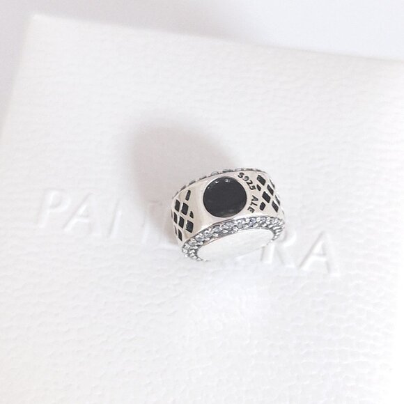Pandora Engravable Soccer Charm Bead S925 Silver with box - Picture 4 of 8